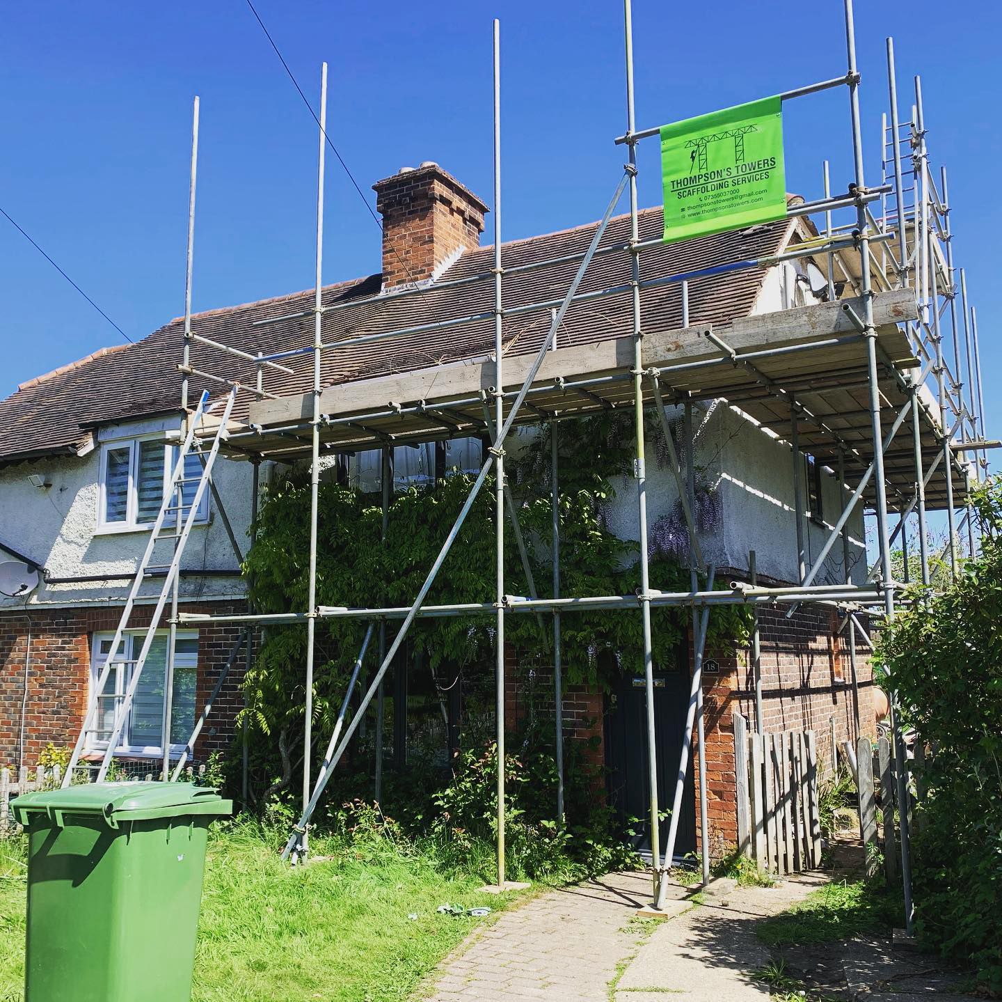 Chimney Scaffolding by Thompsons Towers Scaffolding