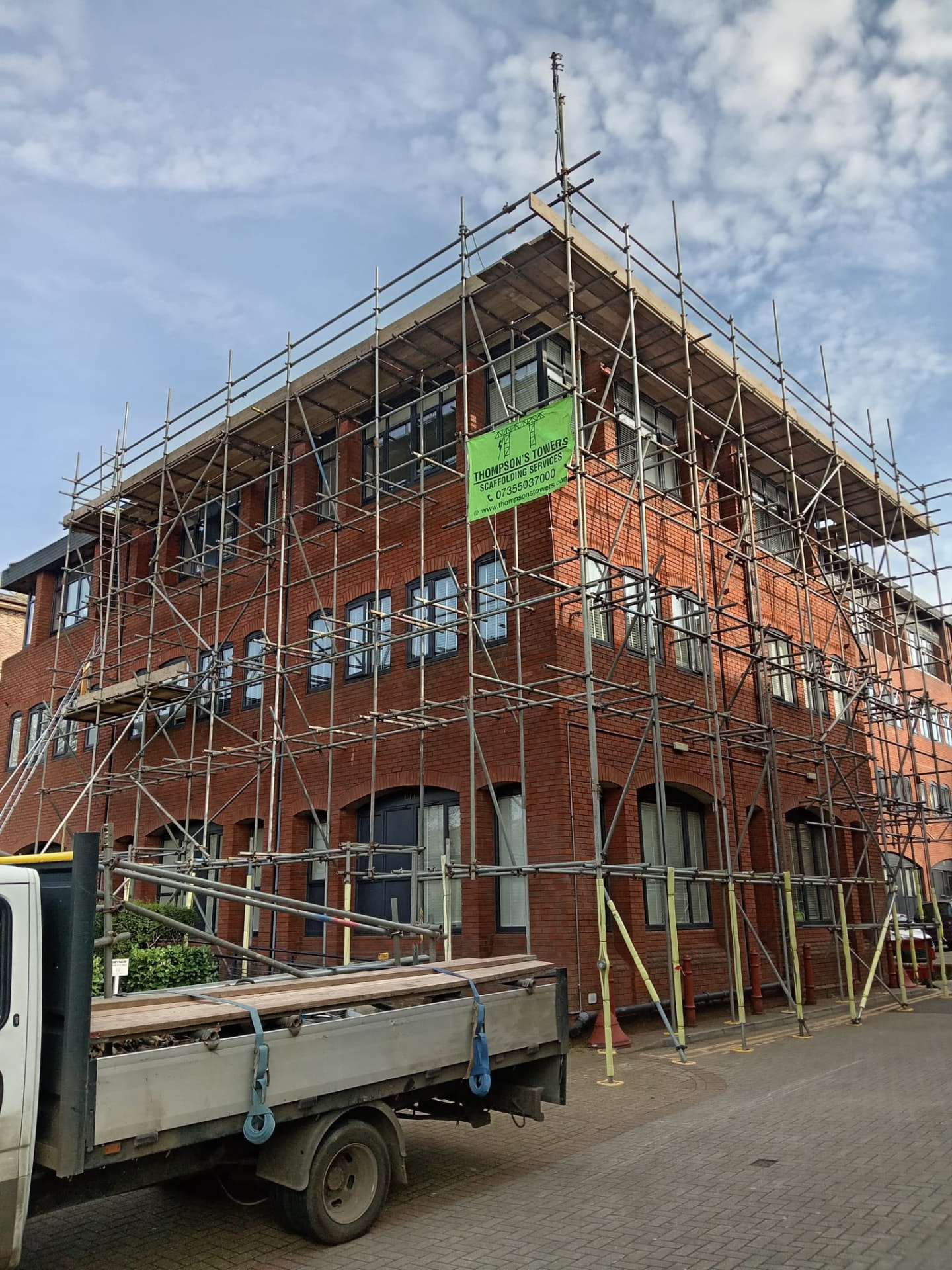 Commercial scaffolding by Thompsons Towers Scaffolding